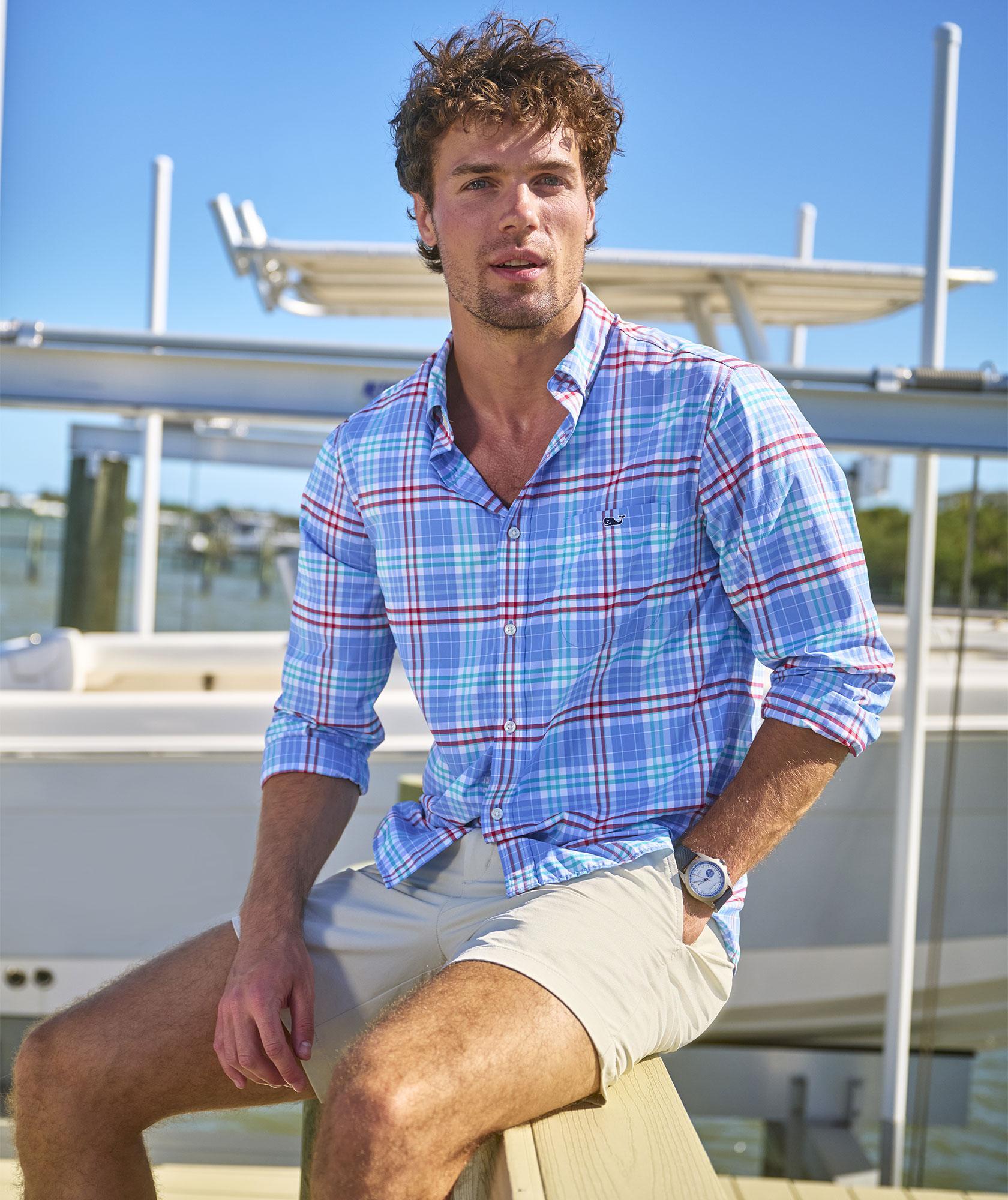 Performance Hurricane Plaid Featherweight Shirt
