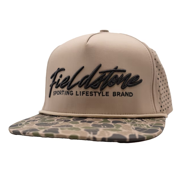 Backwoods Camo Bill Full Logo Performance Hat