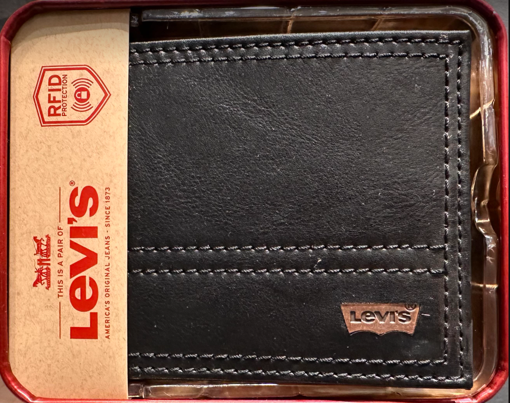 Levi Strauss MENS Passcase Wallet - Black #2