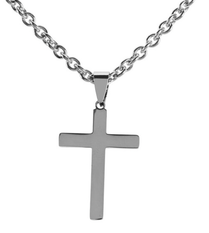 Necklace Box Cross Stainless Steel