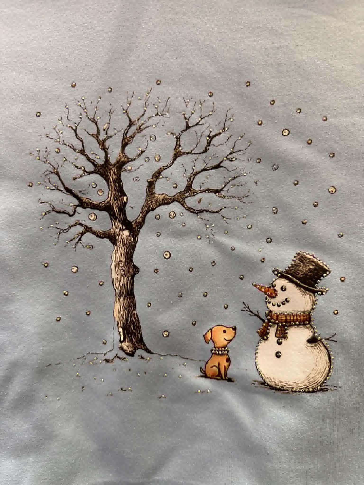 Dog Snowman Blitz Sweater