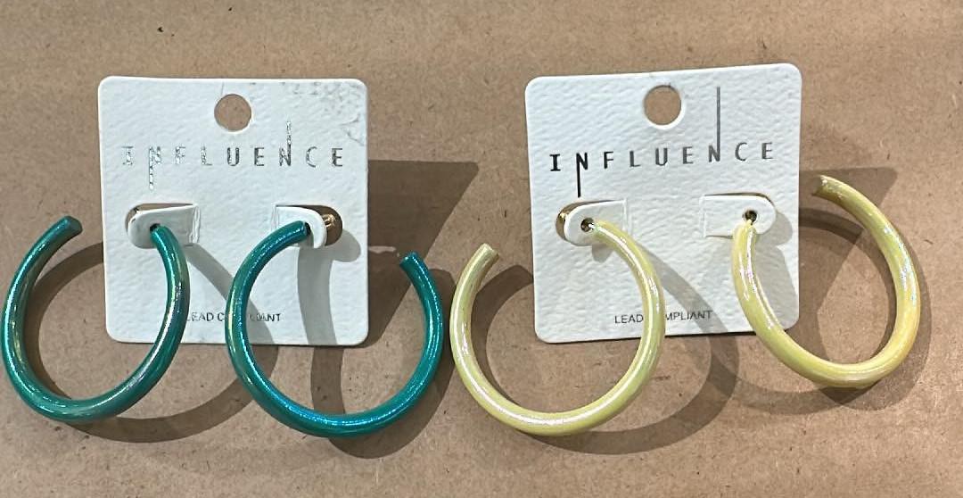 Small Metallic Hoops