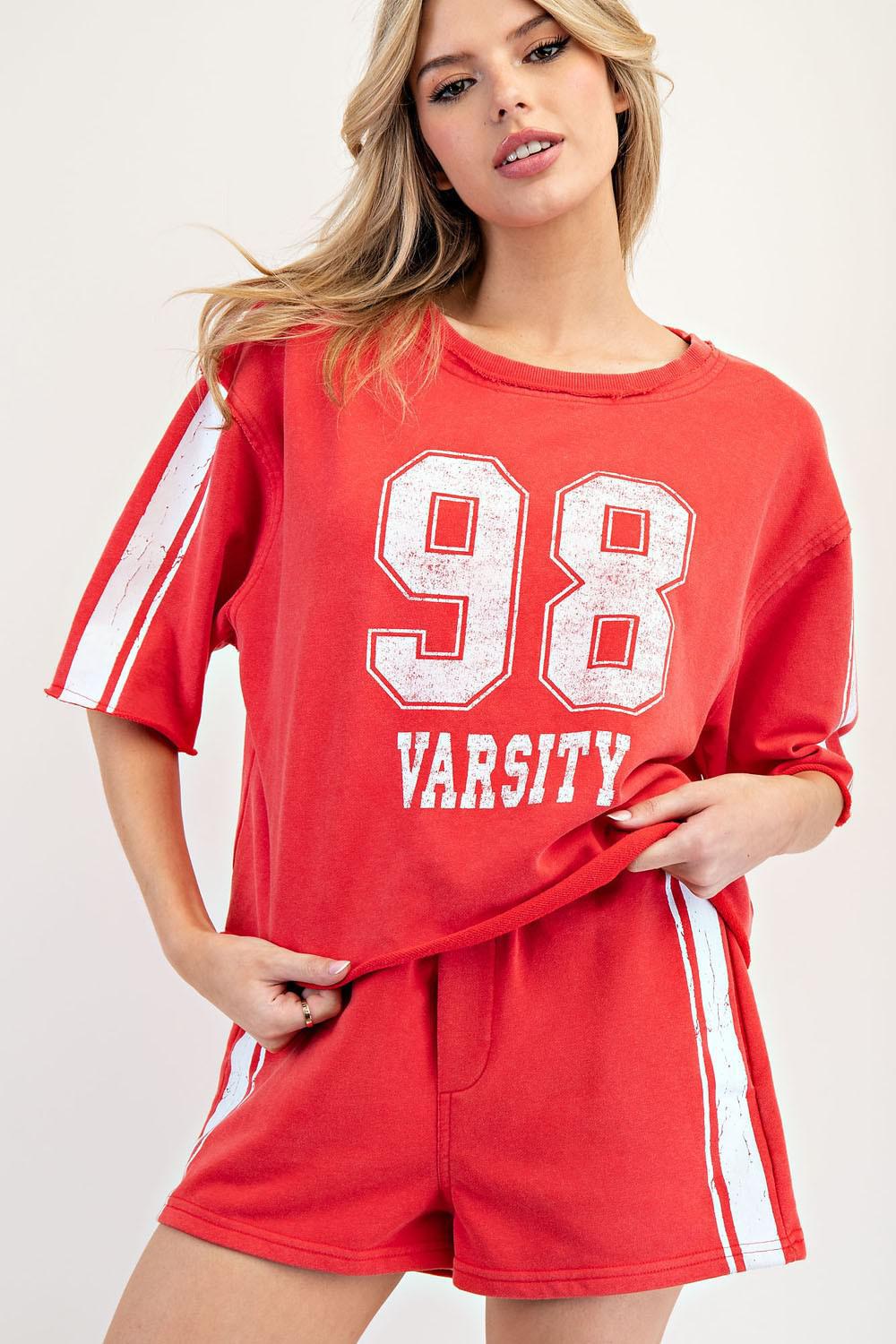 Mineral Washed 98 Varsity Top