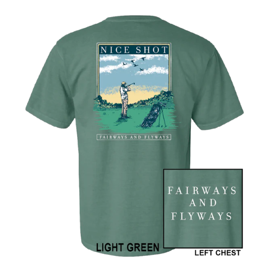 Nice Shot Light Green Tee