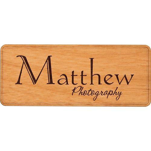 Wooden Name Tag