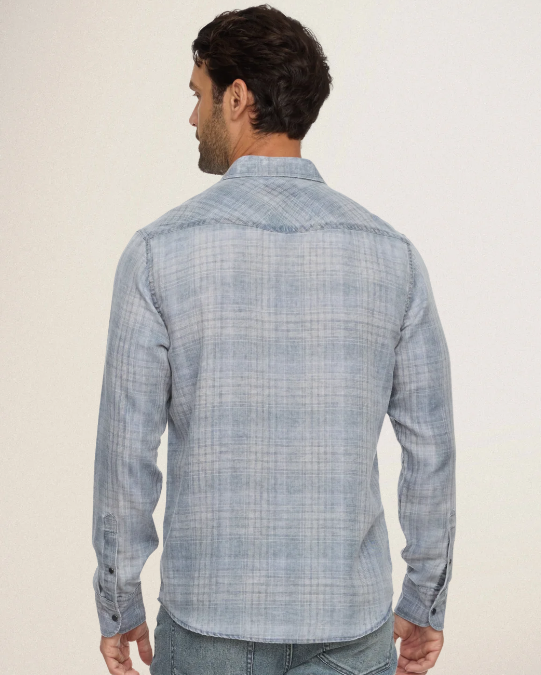 BLUE COMBO MILLBROOK VINTAGE SOFT WESTERN SHIRT