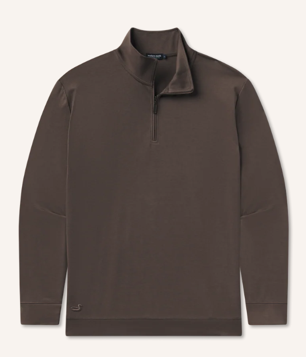 Peachtree Performance Quarterzip - Stone Brown