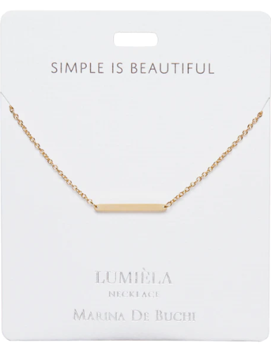Lumilea Bar Shape Simple Is Beautiful Necklace