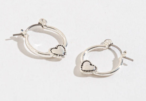 Heart Hoop Earrings