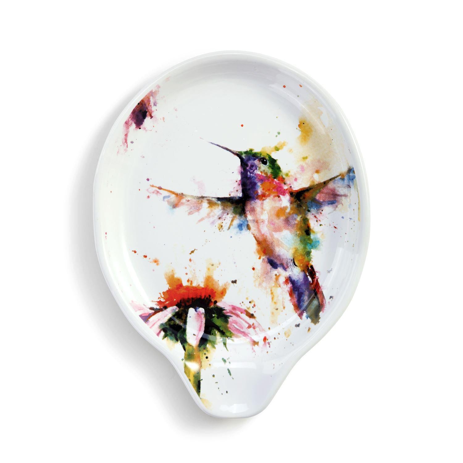 PeeWee Hummingbird Oval Spoon Rest - 4.5x6in