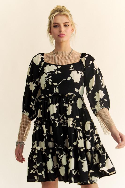 Black Floral Dress