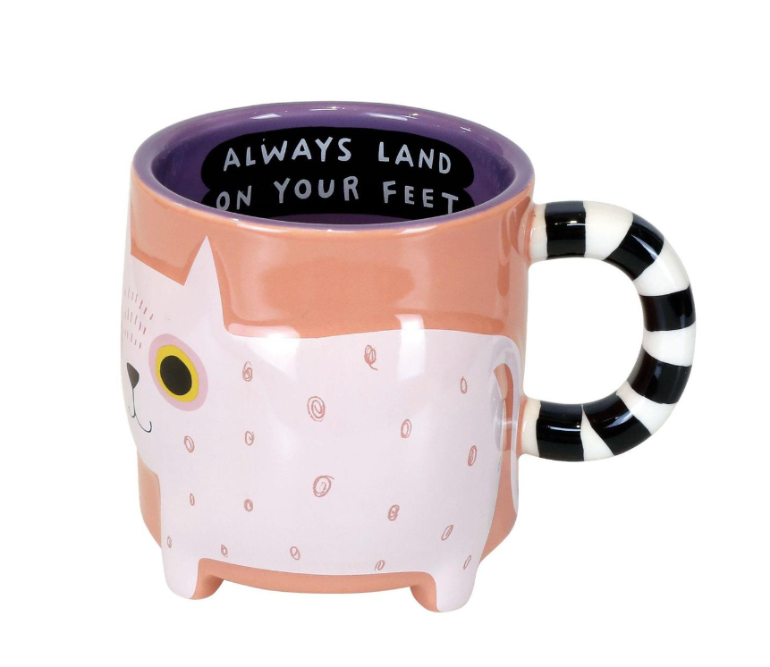 Sculpted Cat Mug