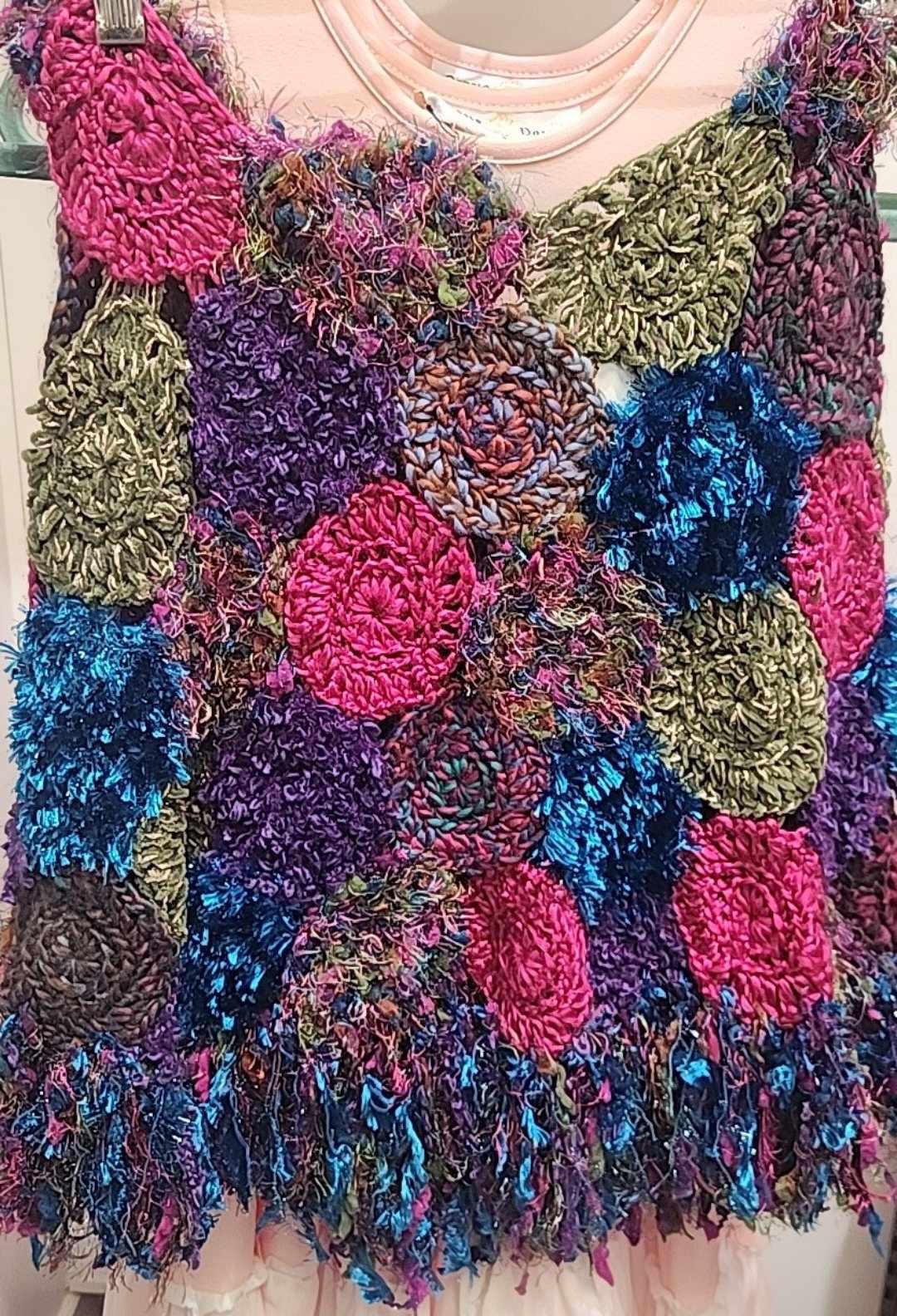 Mixed Print Poncho