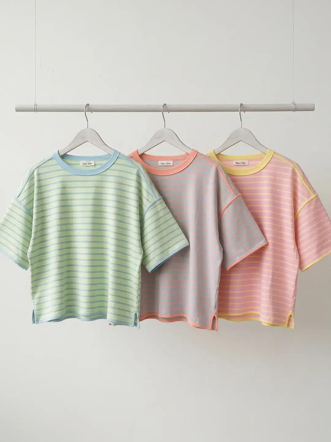 Striped Relaxed Fit Knit Tee