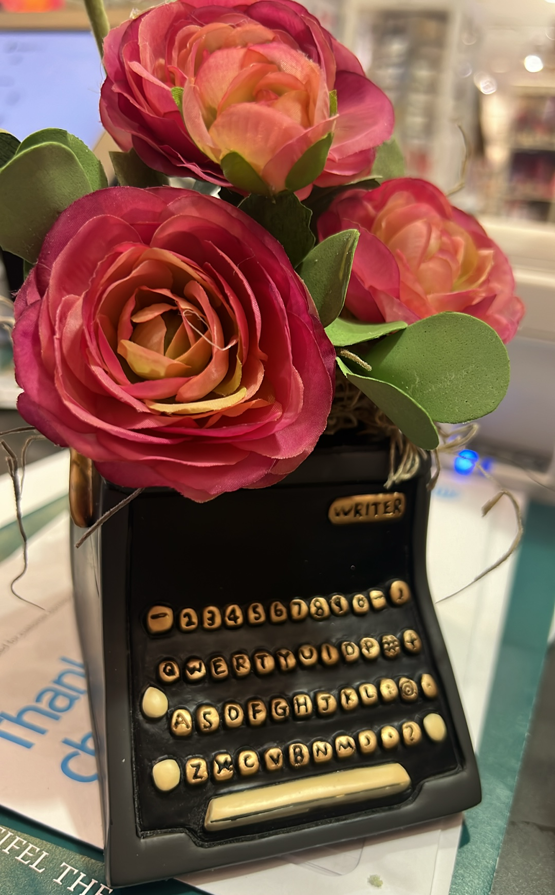 Baby Type Writer Flower Planter