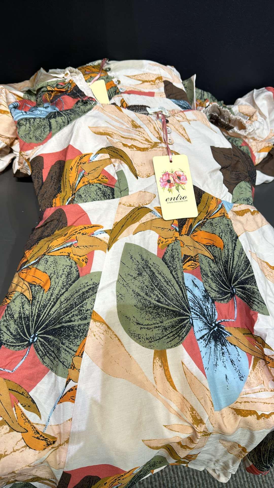 Fall Tropical Dress
