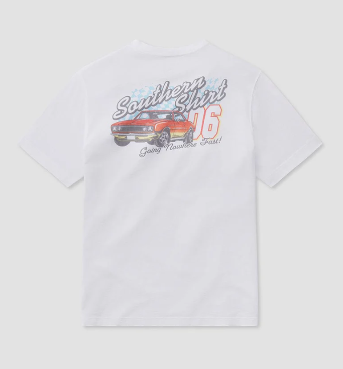 Going Nowhere Tee SS Bright White