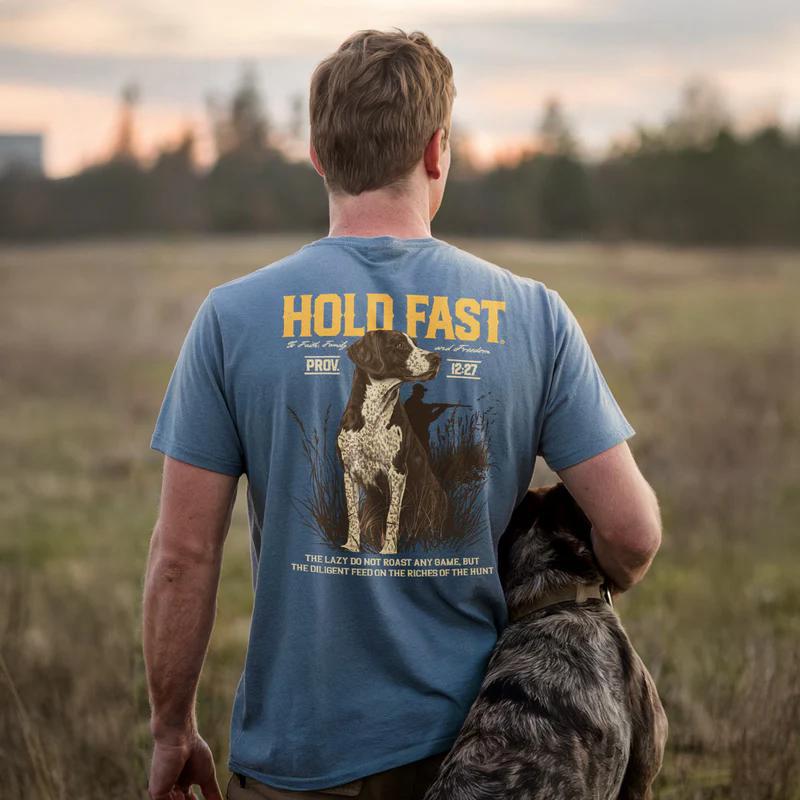 HOLD FAST Men's T-Shirt - Hunting Dog