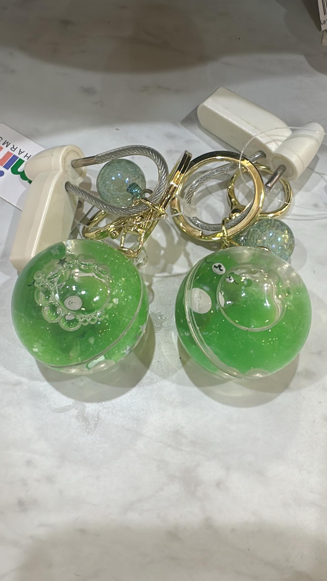 Floating Animal Ball Keychain