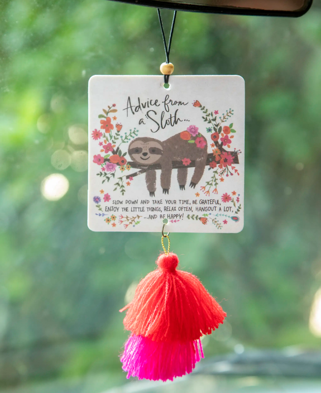 Advice From A Sloth Car Air Freshener