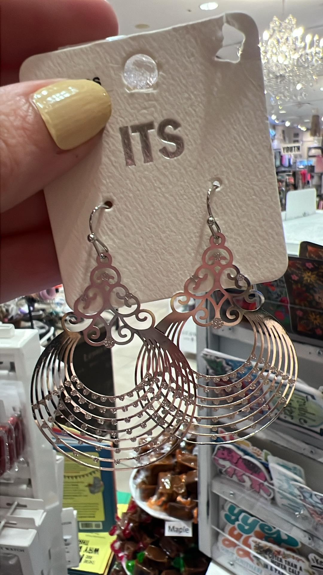 Silver Layered Filigree Earrings