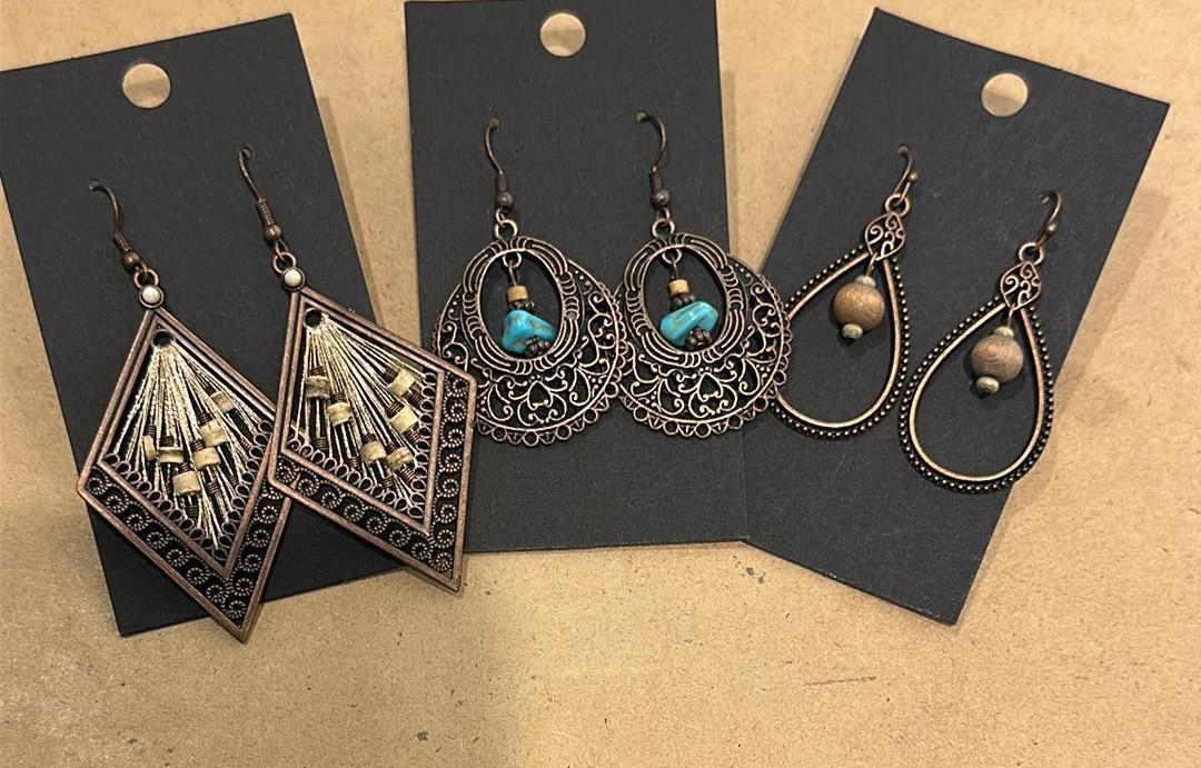 Metal & Stone Earrings