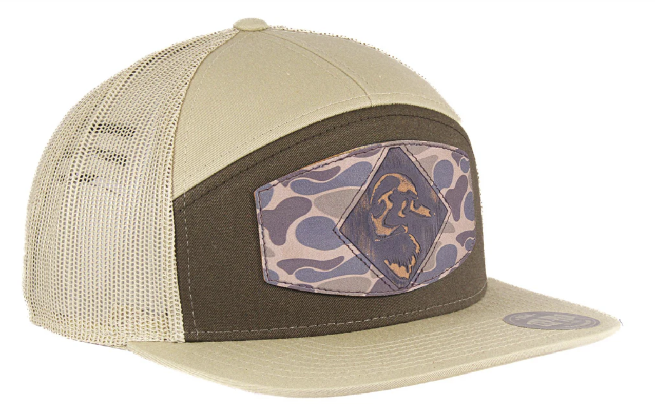 7 Panel Brown/Khaki Mallard Hat