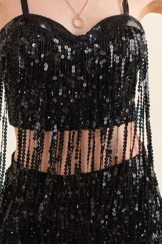 Black Sequin Outfit