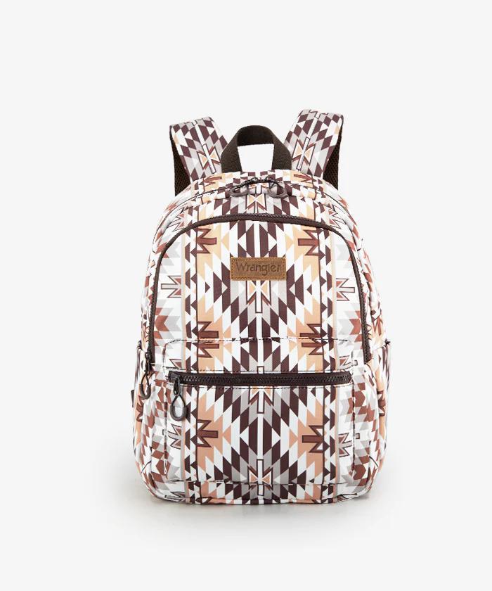 Wrangler Aztec Printed Diaper Bag Backpack
