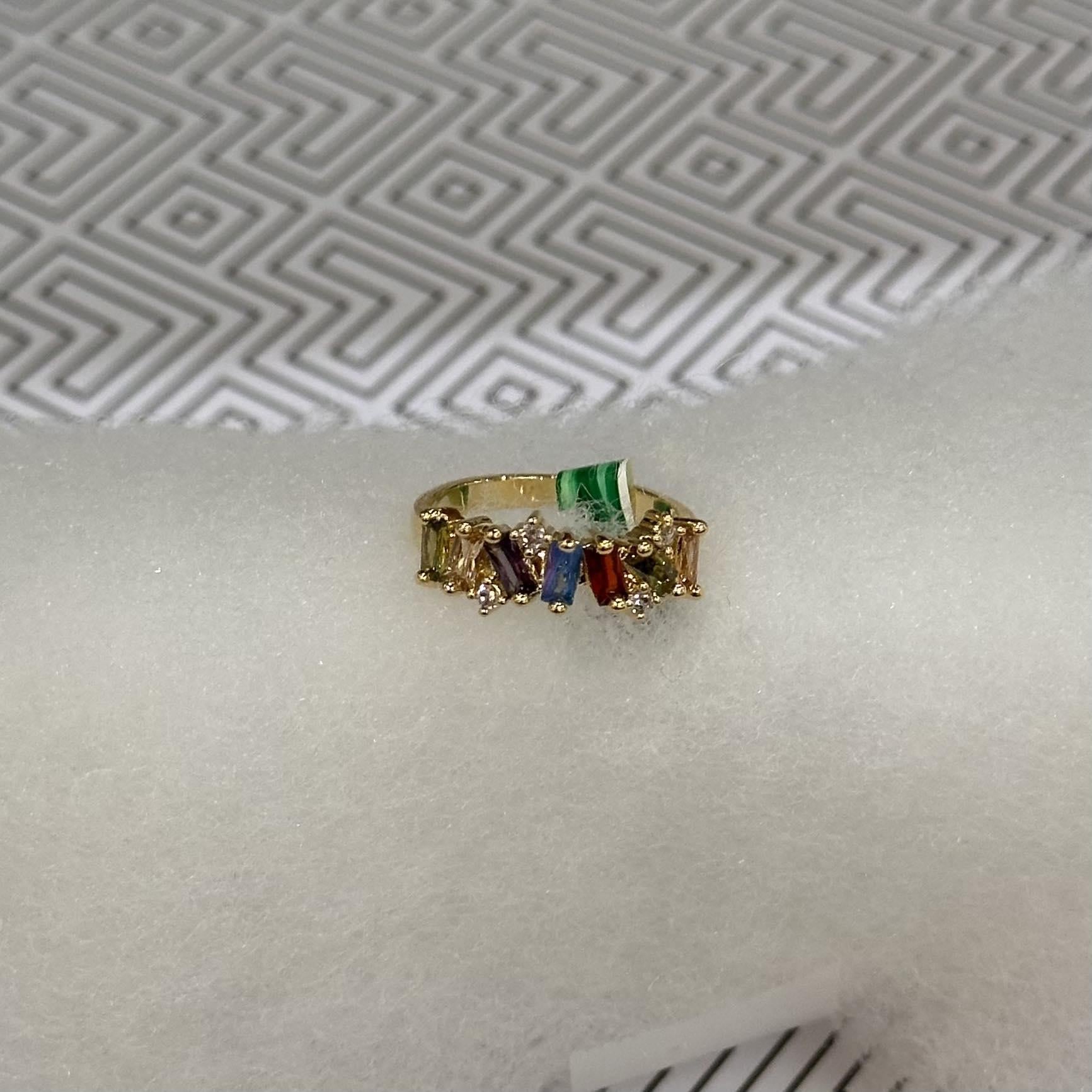 Style 6531 Multi Color Zirconia Ring