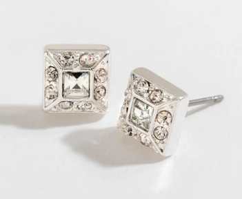 Crystal Square Earrings