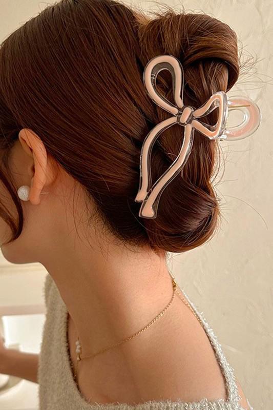 Bow Jelly Hair Clips Claws