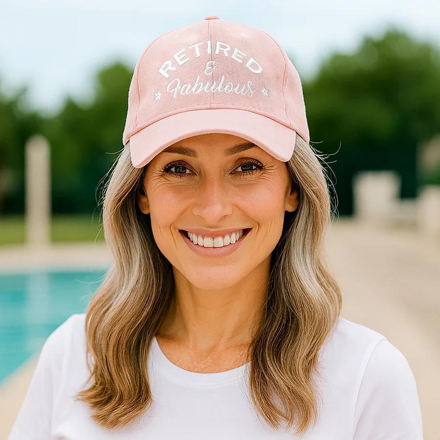 Fabulous Pink Adjustable Suede Hat