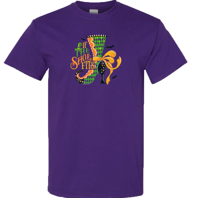 SC Soft If The Shoe Fits Front Print - Purple