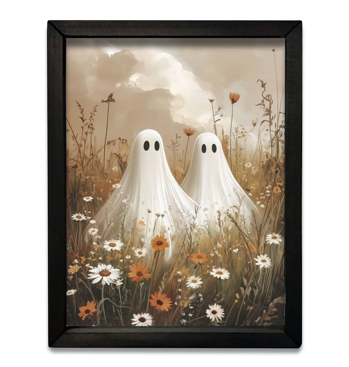 Autumn Wildflower Ghosts Box Frame 12x16