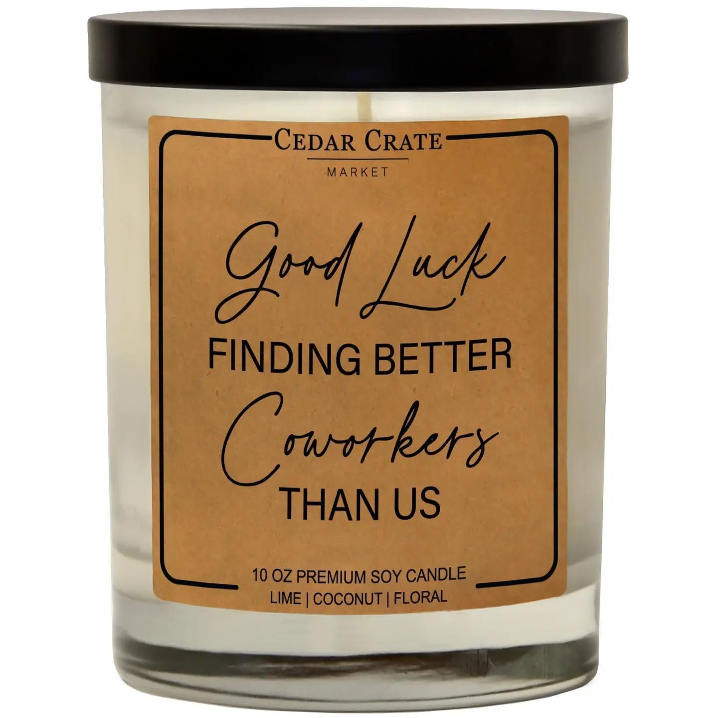 Good Luck Finding Better Coworkers Soy Candle