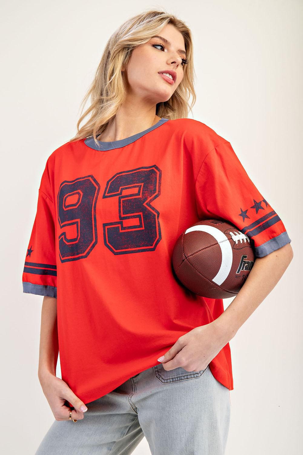 Varsity Round Neck T-shirt