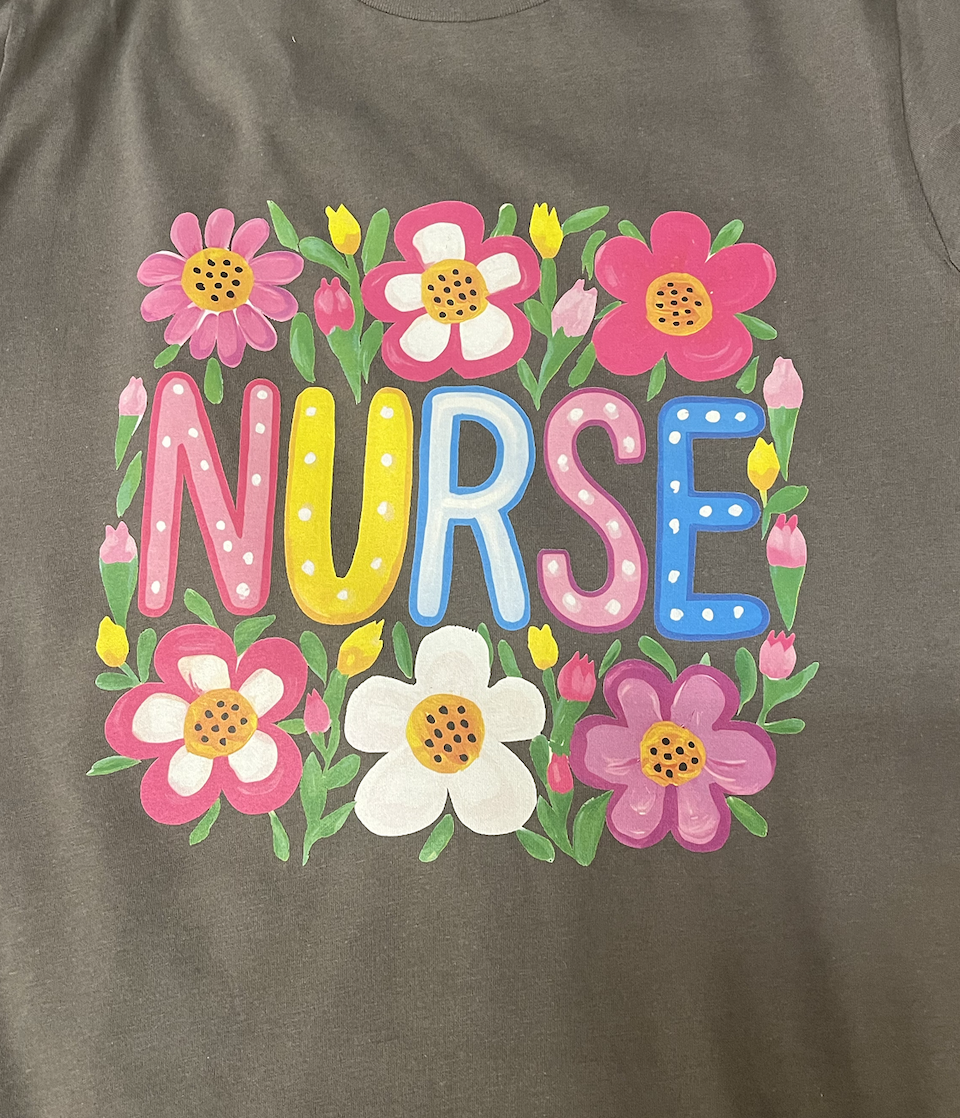 Nurse Floral Square