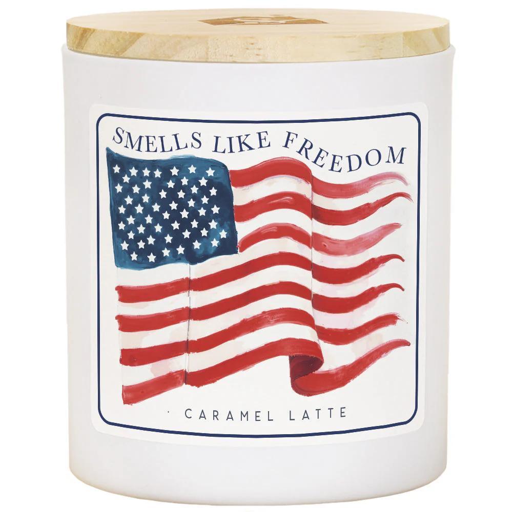 Smells Freedom Watercolor Candle