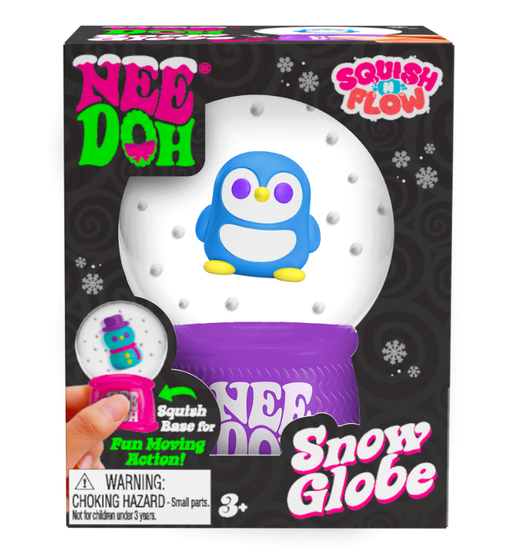 NeeDoh Squish N Flow Snow Globe