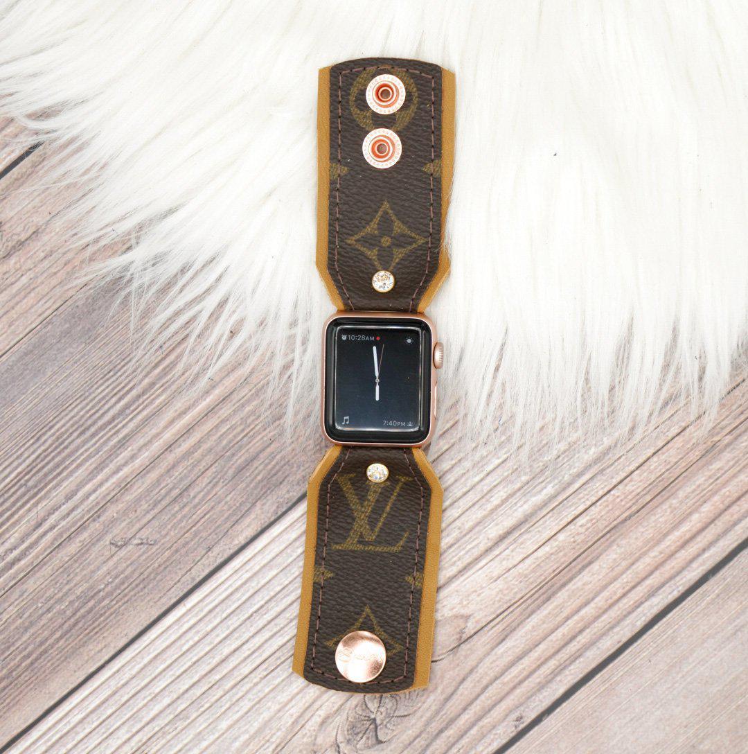 LV Monogram Bow Apple Watch Band
