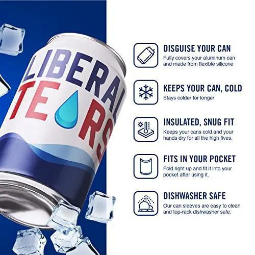 Liberal Tears Silicone Can Cooler