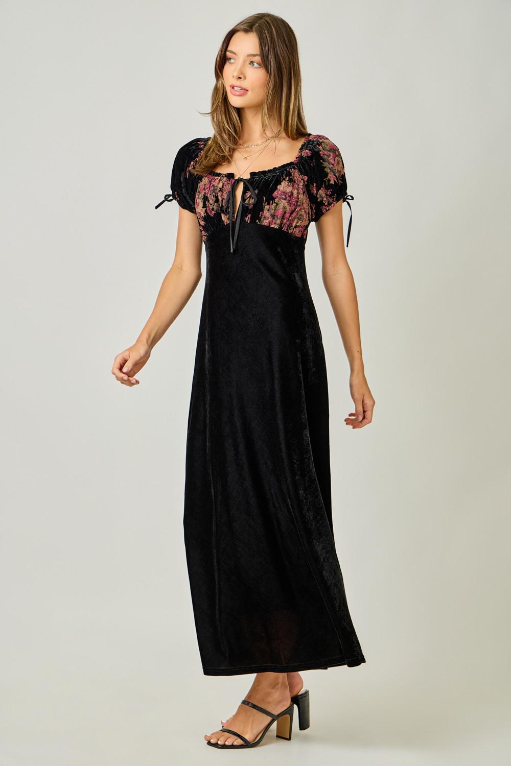 Velvet Long Maxi Dress