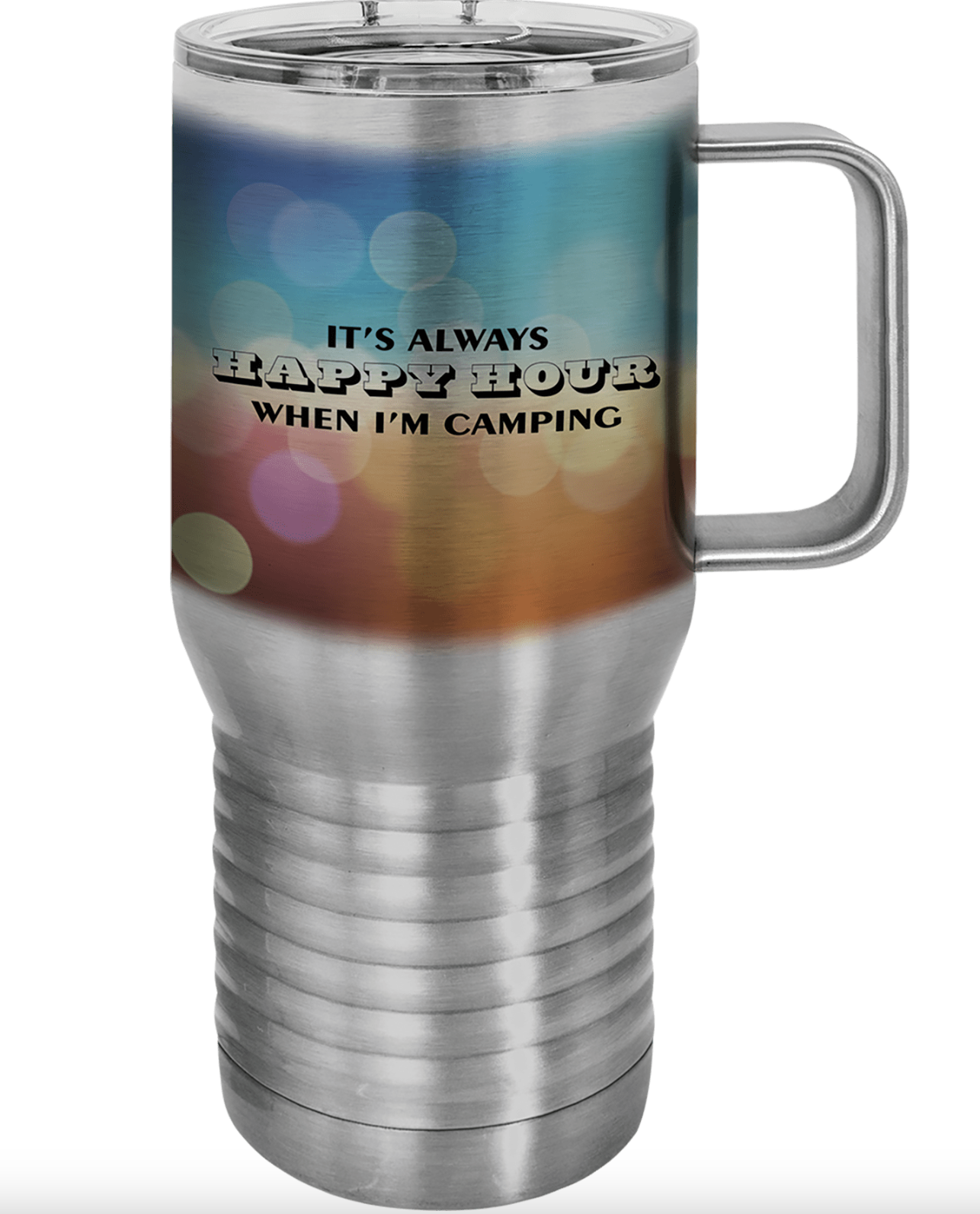 Customizable Polar Camel 20 oz. Stainless Steel Travel Mug with Slider Lid