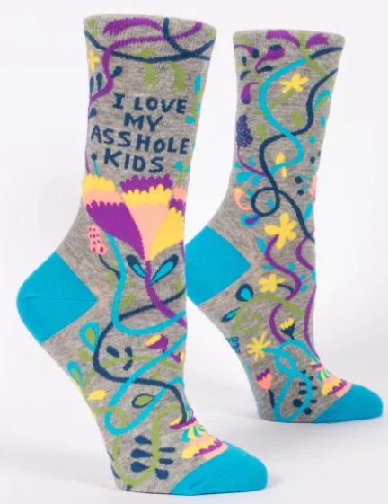 Love My Asshole Kids Crew Socks