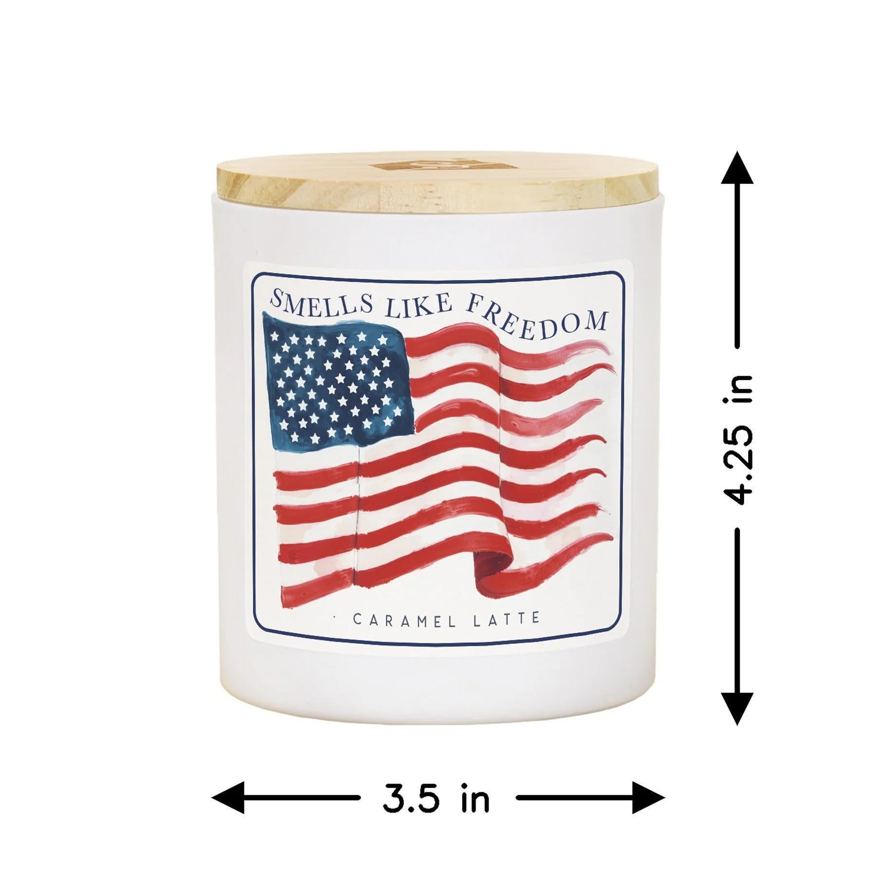 Smells Freedom Watercolor Candle