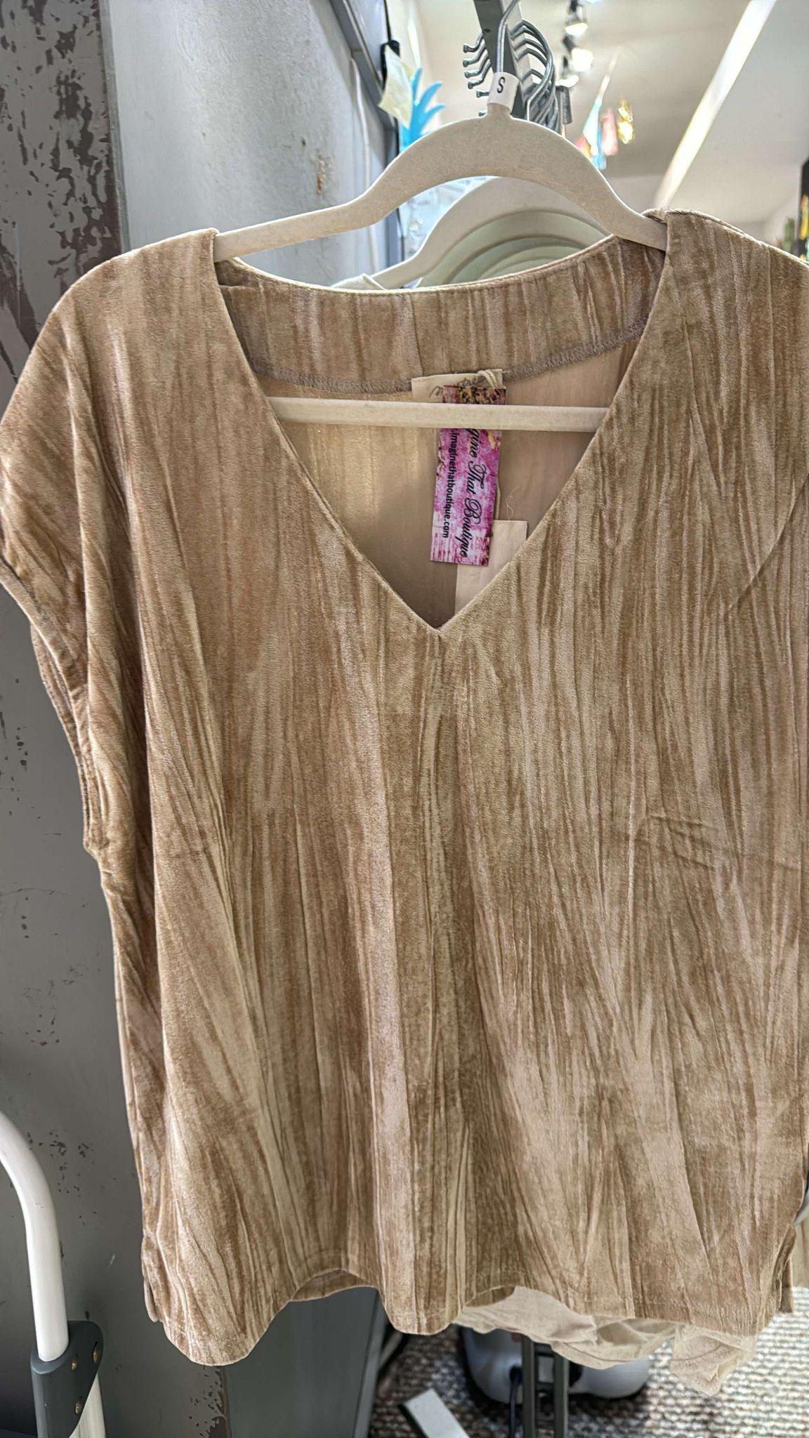 Velvet Vneck Top