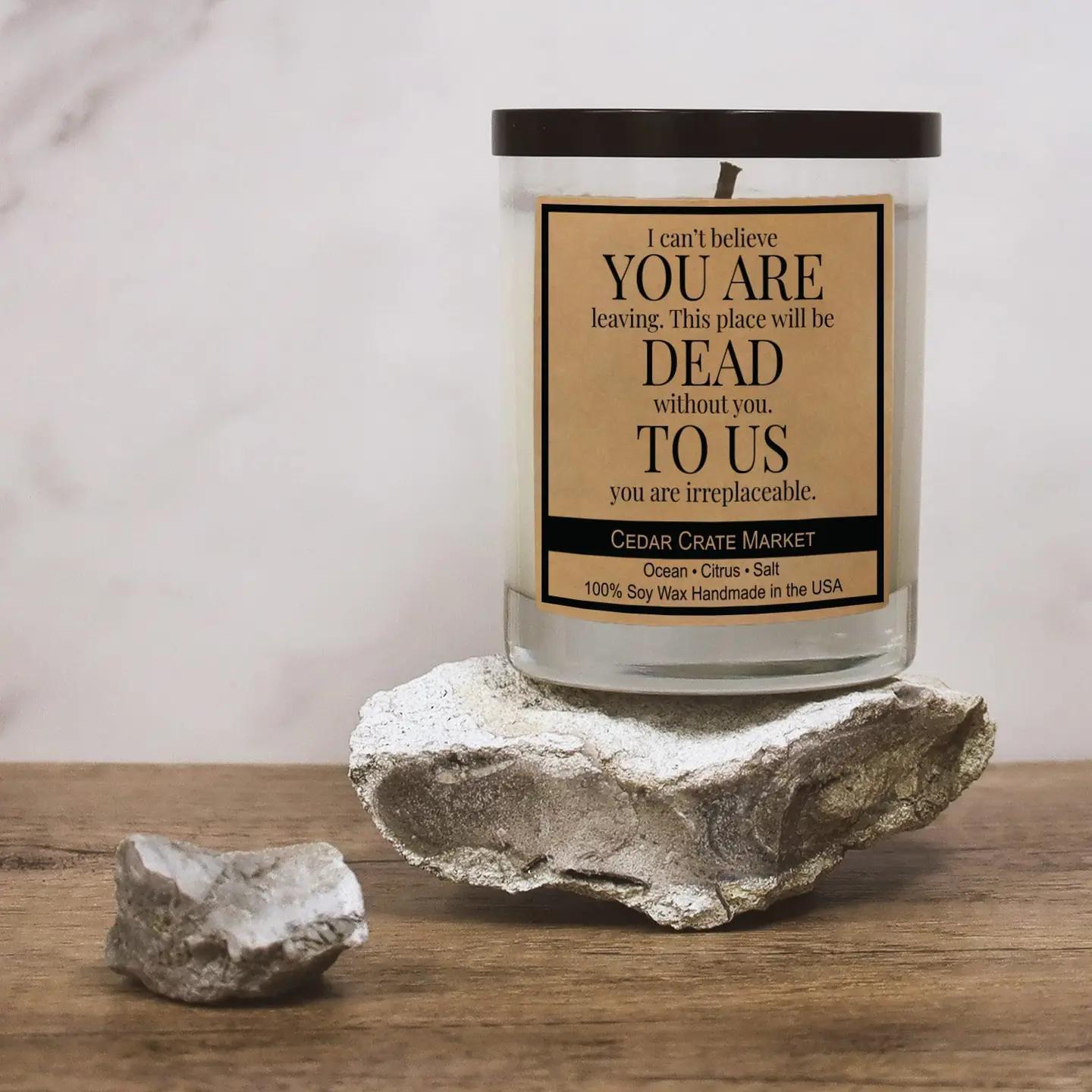You Are Dead to Us Soy Candle