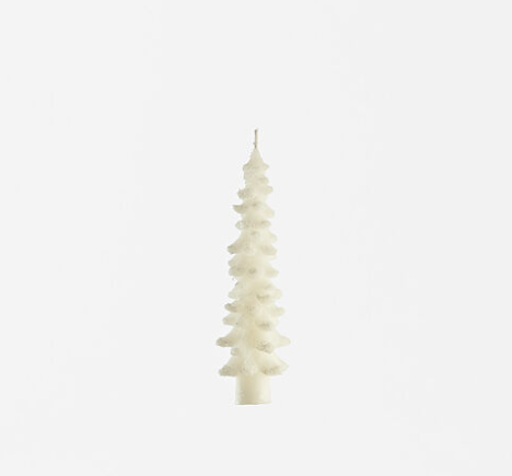 Small White Tree Candle