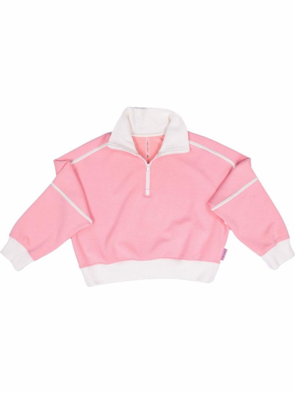 SS Petal Contrast Quarter Zip